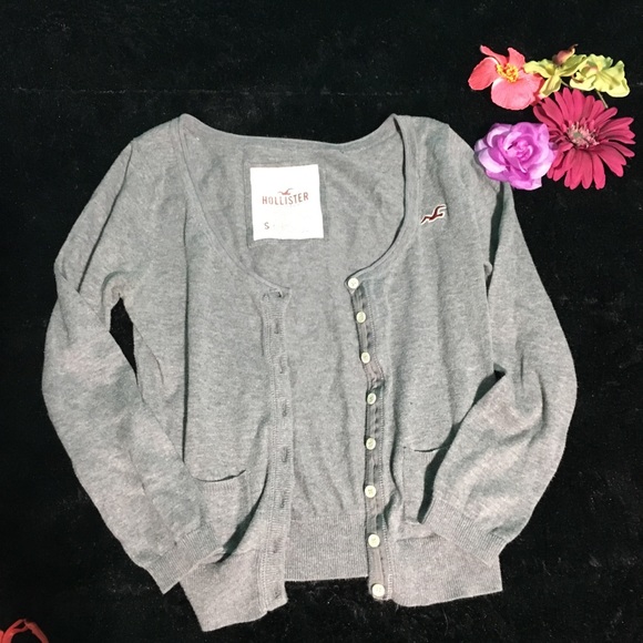 Gray button up cardigan - Picture 2 of 5